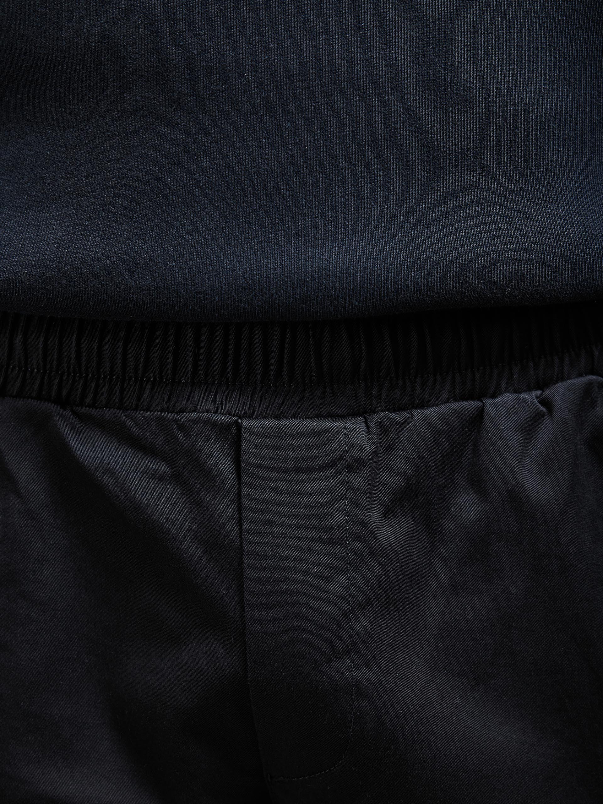 Cotton Cargo Pant in Black