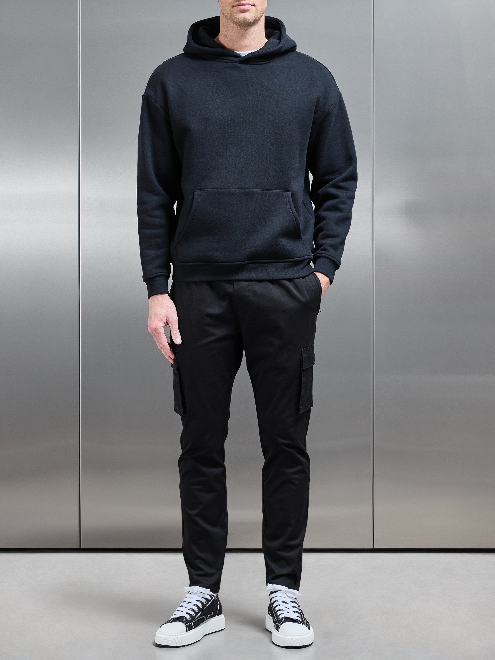 Cotton Cargo Pant in Black