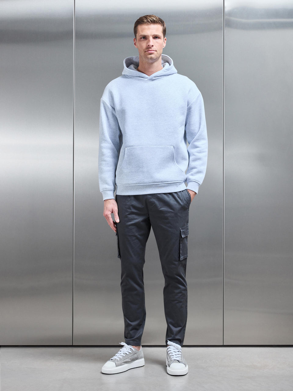 Cotton Cargo Pant in Grey