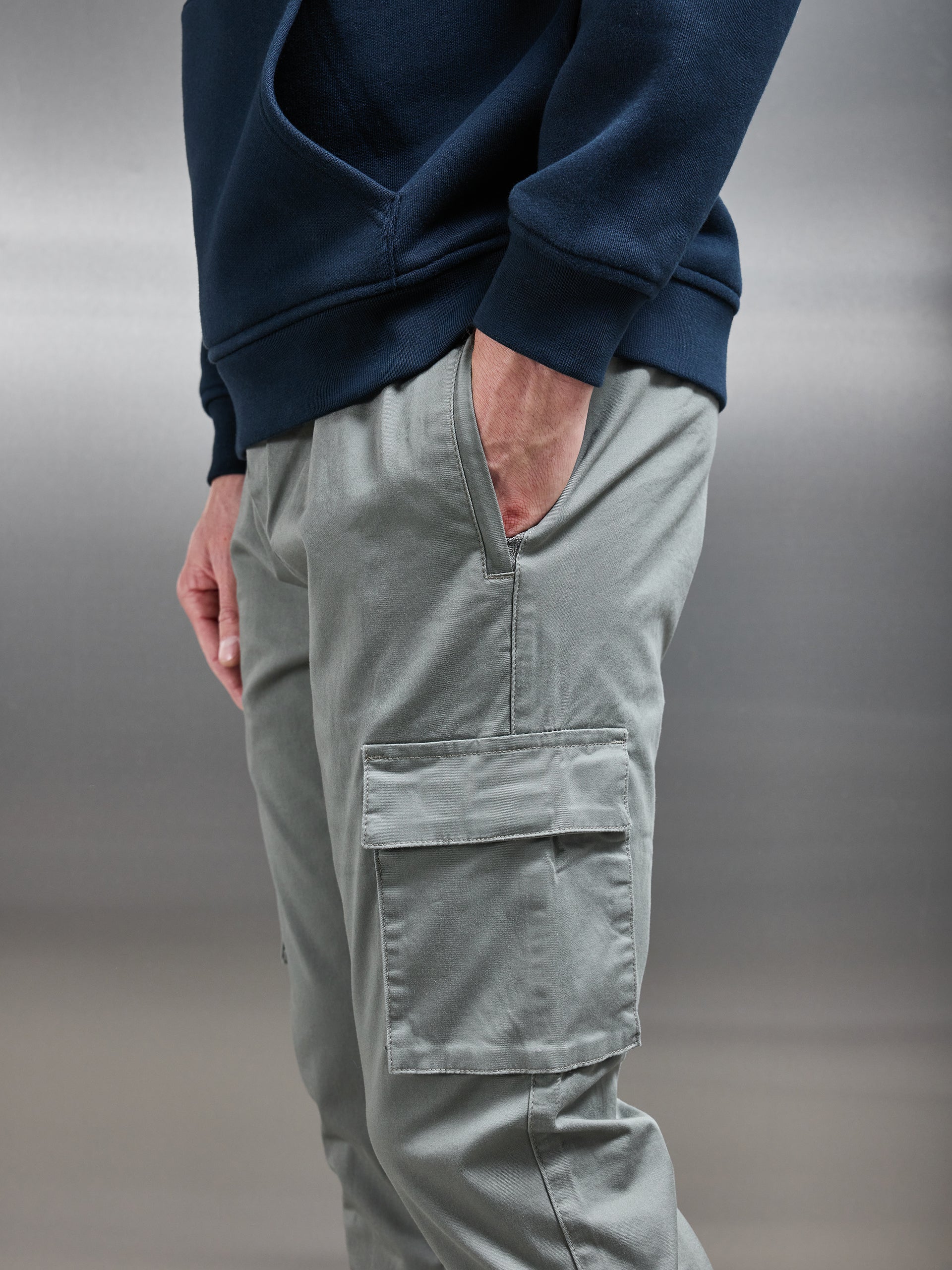 Cotton Cargo Pant in Olive