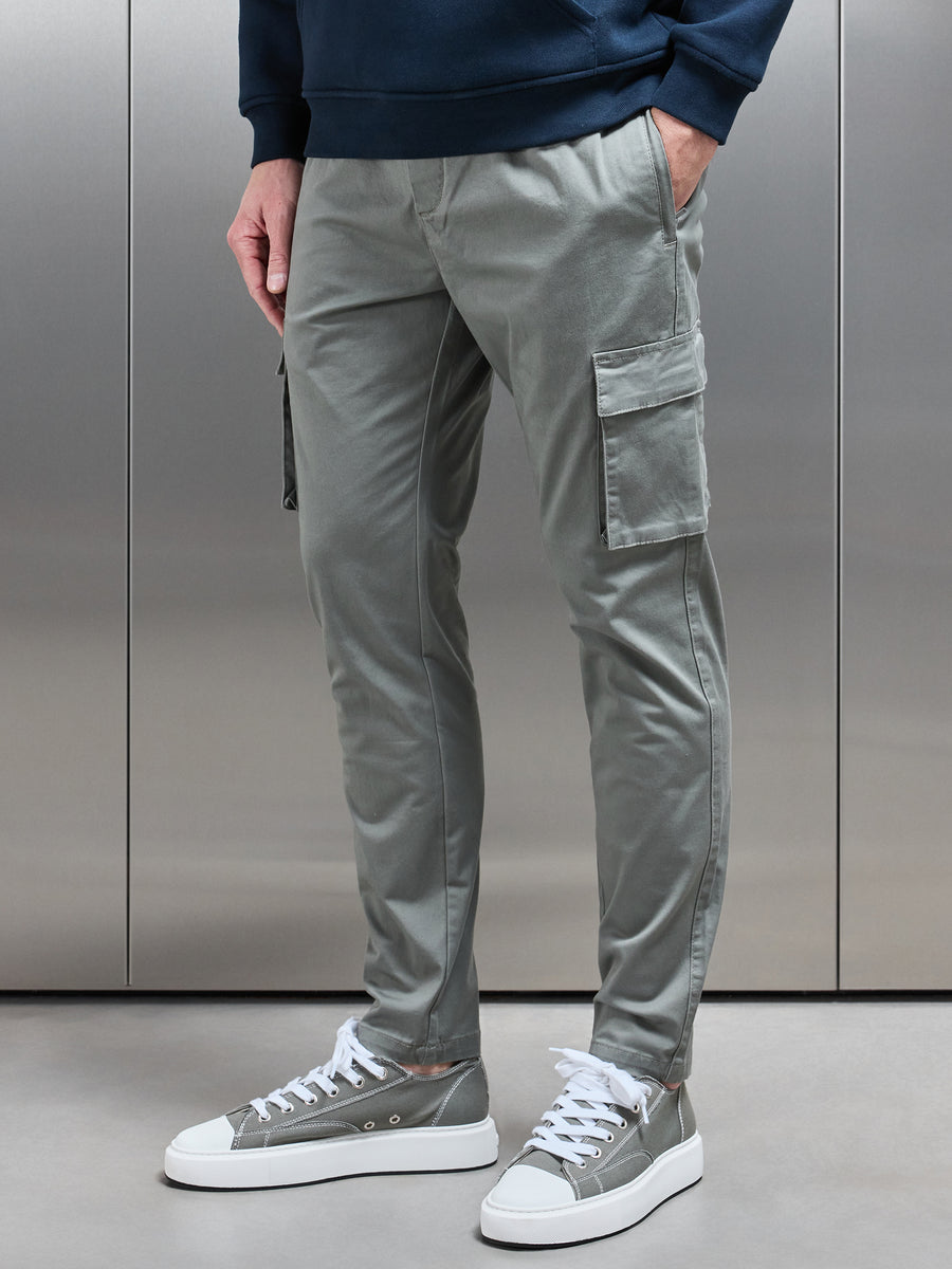 Cotton Cargo Pant in Olive