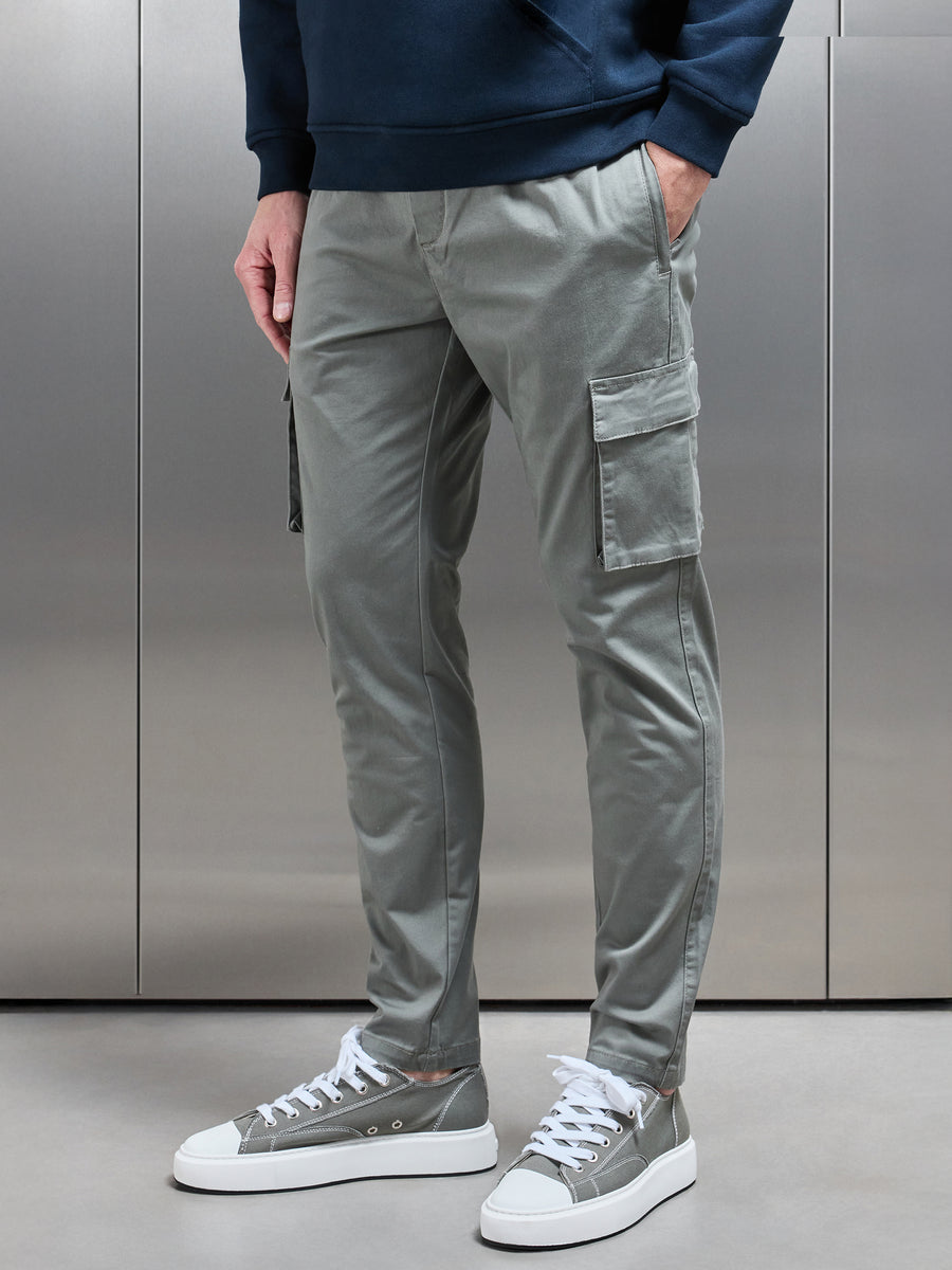 Cotton Cargo Pant in Olive