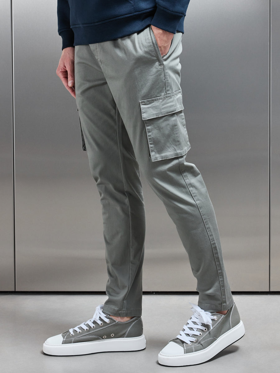 Cotton Cargo Pant in Olive