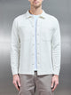 Cotton Jersey Overshirt in Off White