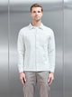Cotton Jersey Overshirt in Off White