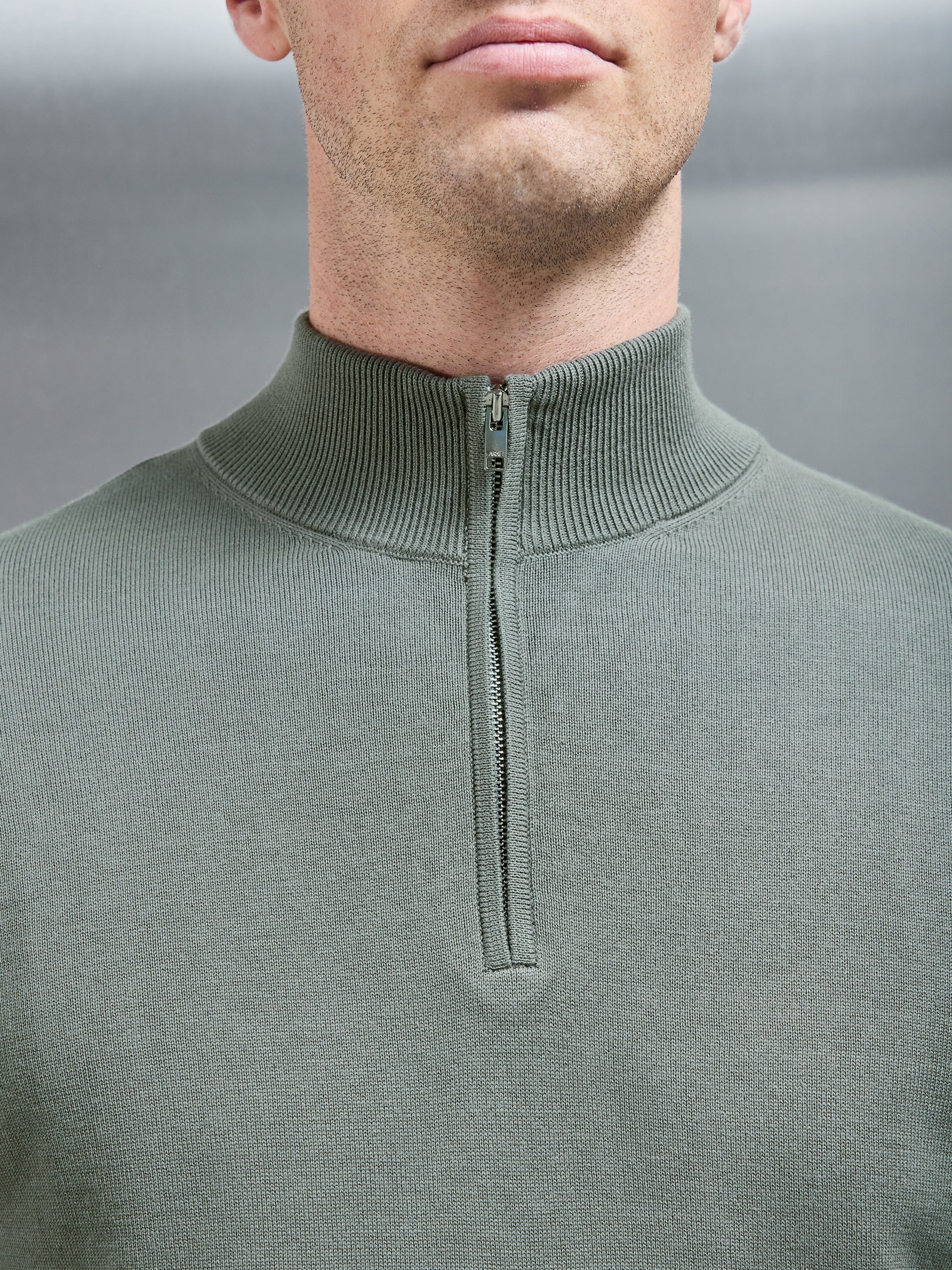 Half zip funnel neck jumper sale
