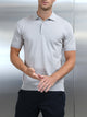 Cotton and Silk Polo Shirt in Stone