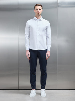 Cotton Stretch Shirt in White