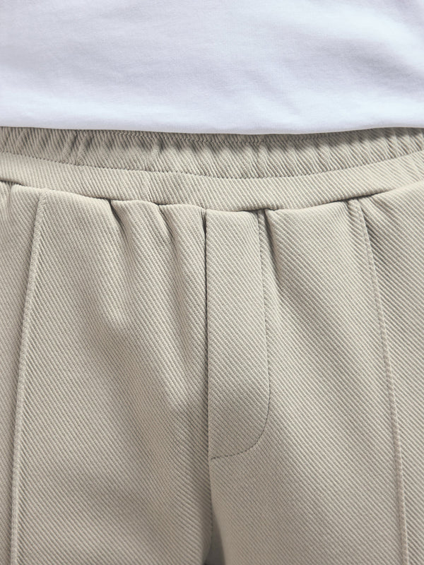 Cotton Twill Trouser in Stone