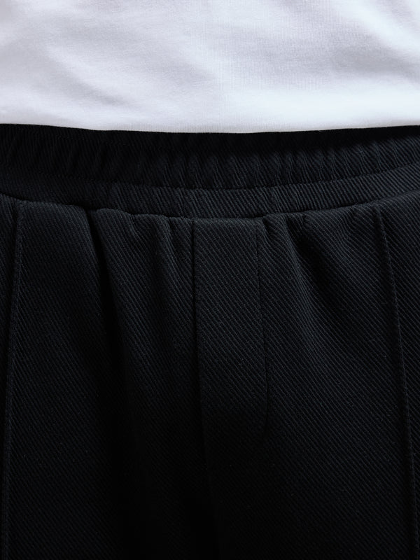 Cotton Twill Trouser in Black