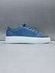 Leather Toe Cap Trainer in Blue