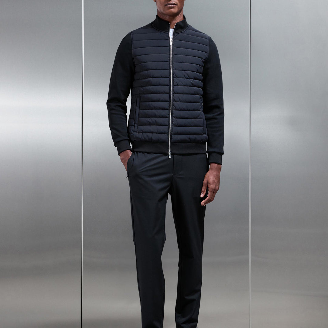 Crease Resistant Stretch Chino Trouser in Black