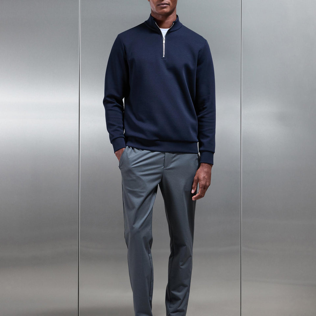 Crease Resistant Stretch Chino Trouser in Grey