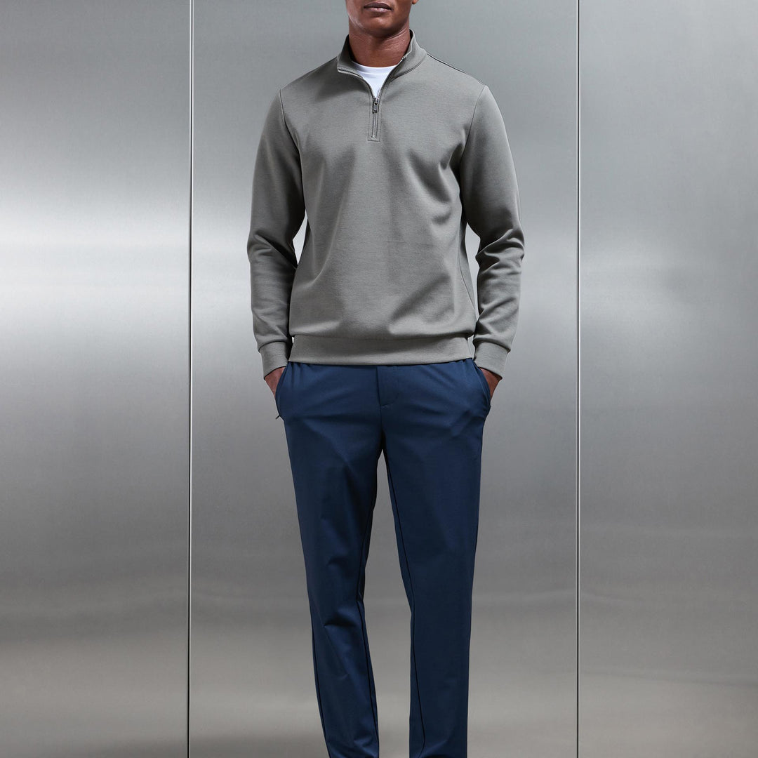 Crease Resistant Stretch Chino Trouser in Navy