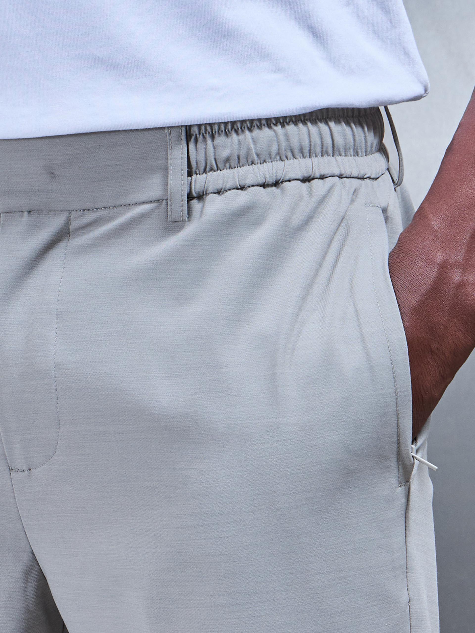 Crease Resistant Stretch Chino Trouser in Stone