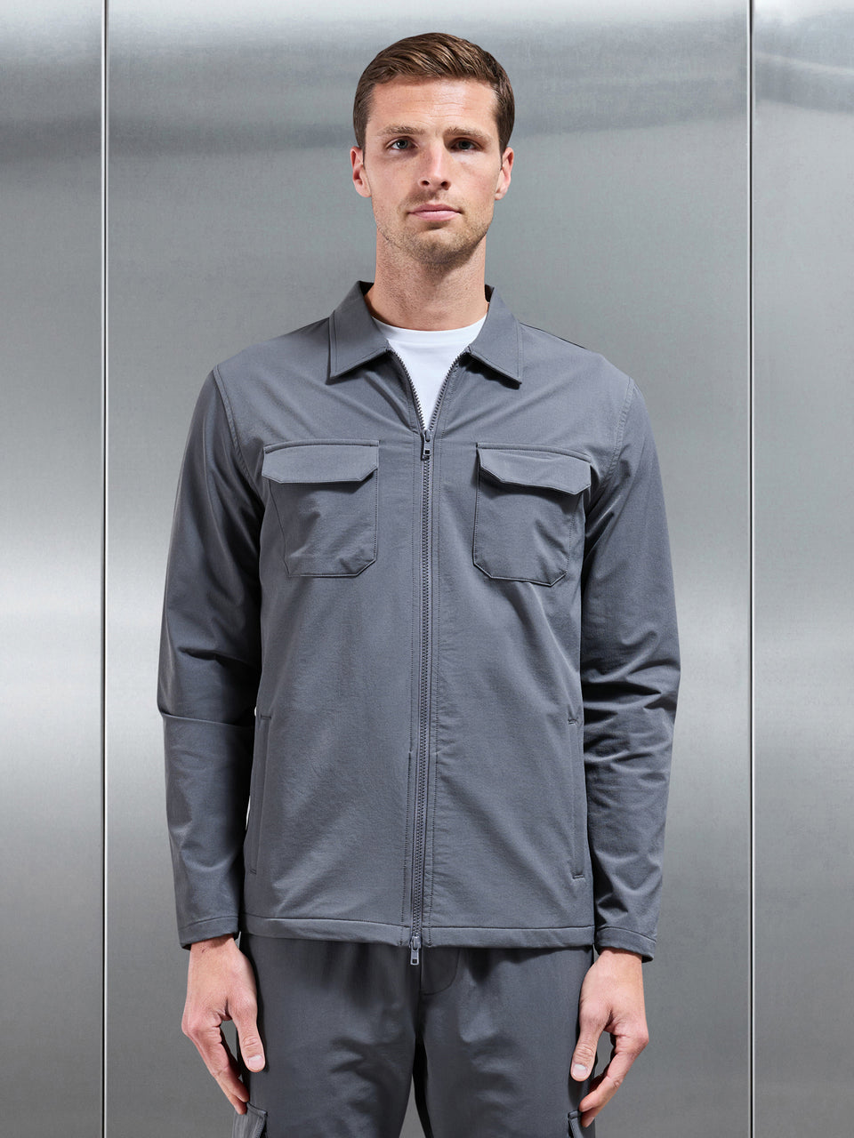 Cargo Jacket in Grey