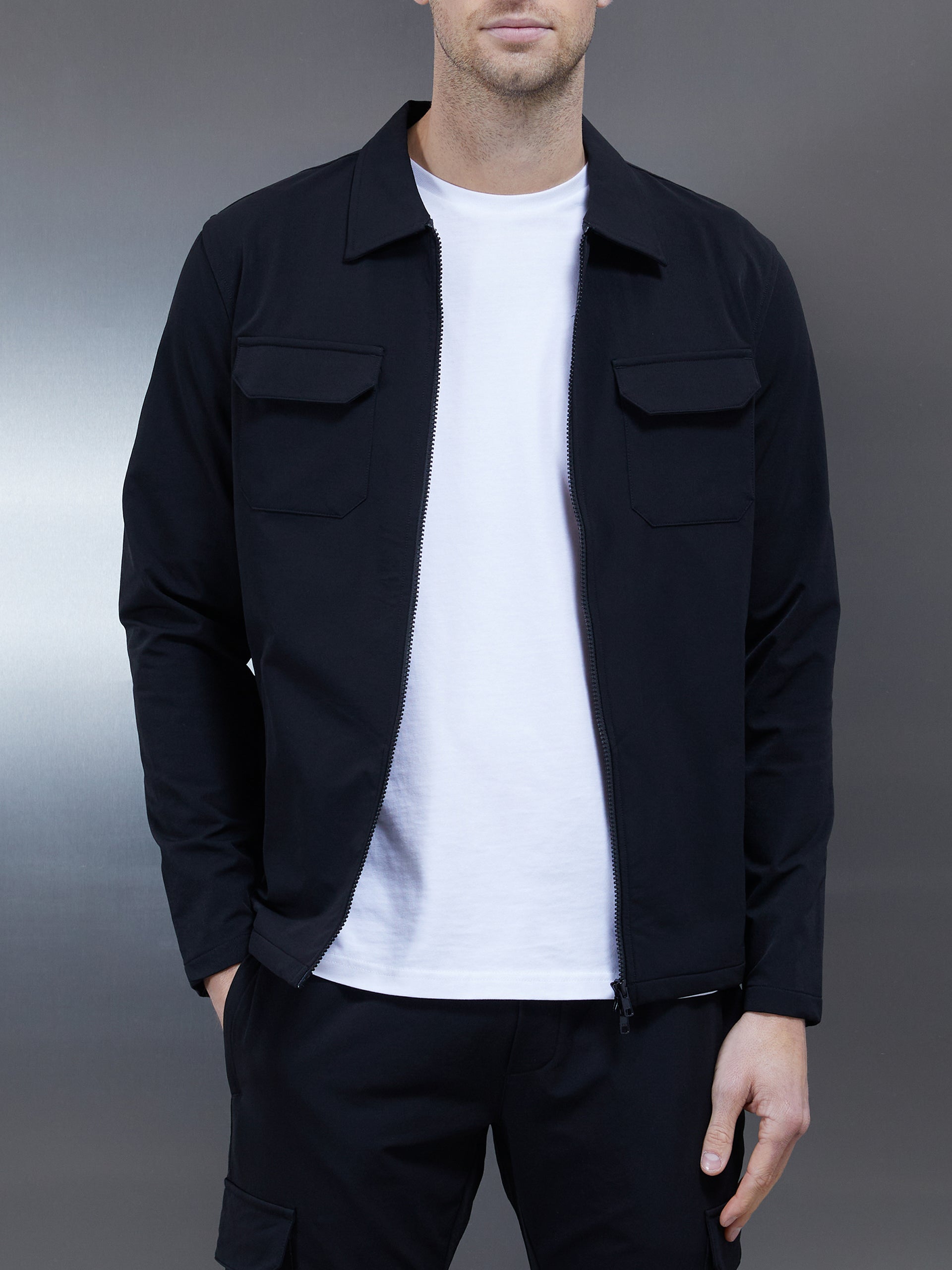 Cargo hot sale jacket men