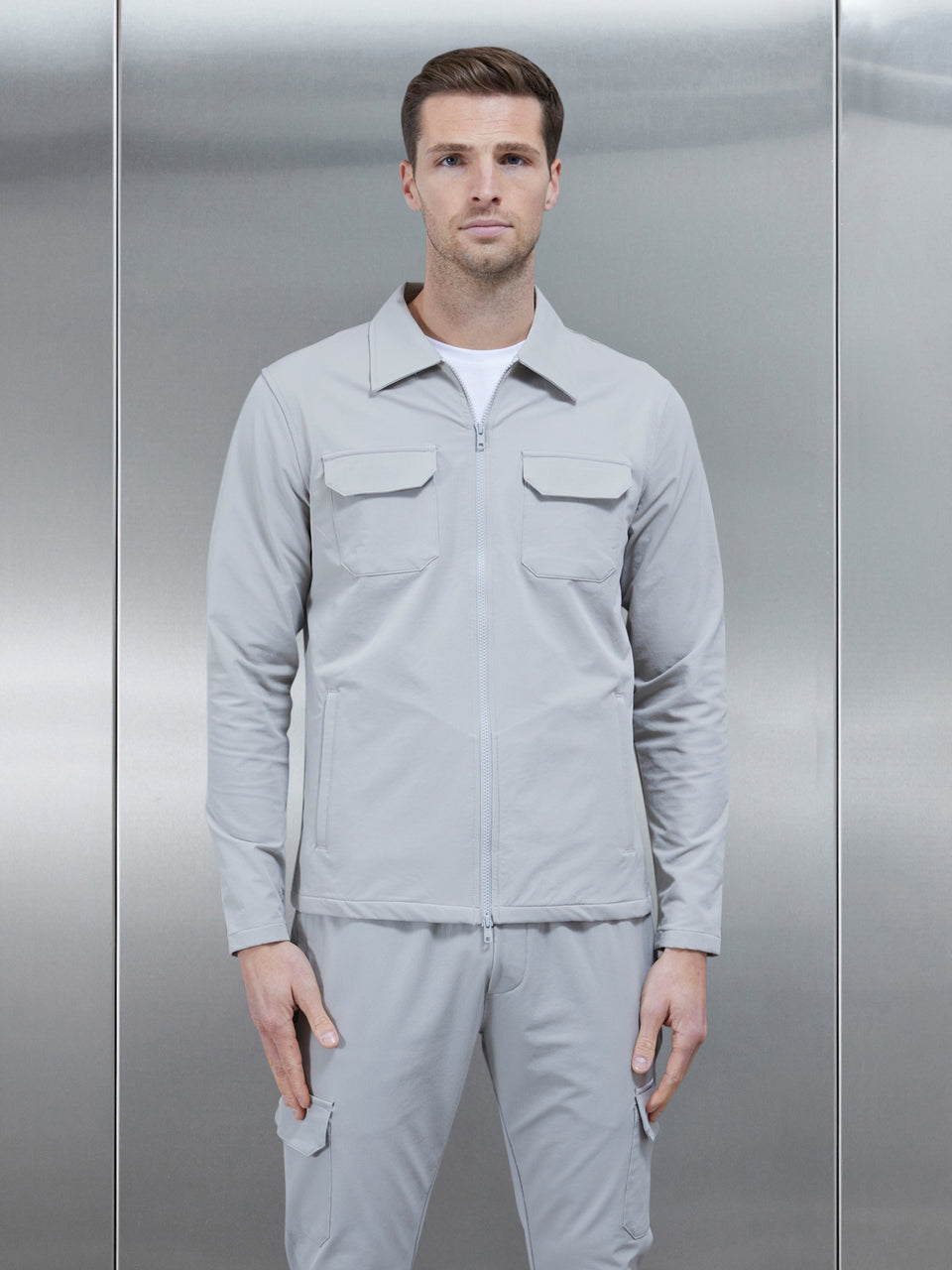 Cargo Jacket in Stone