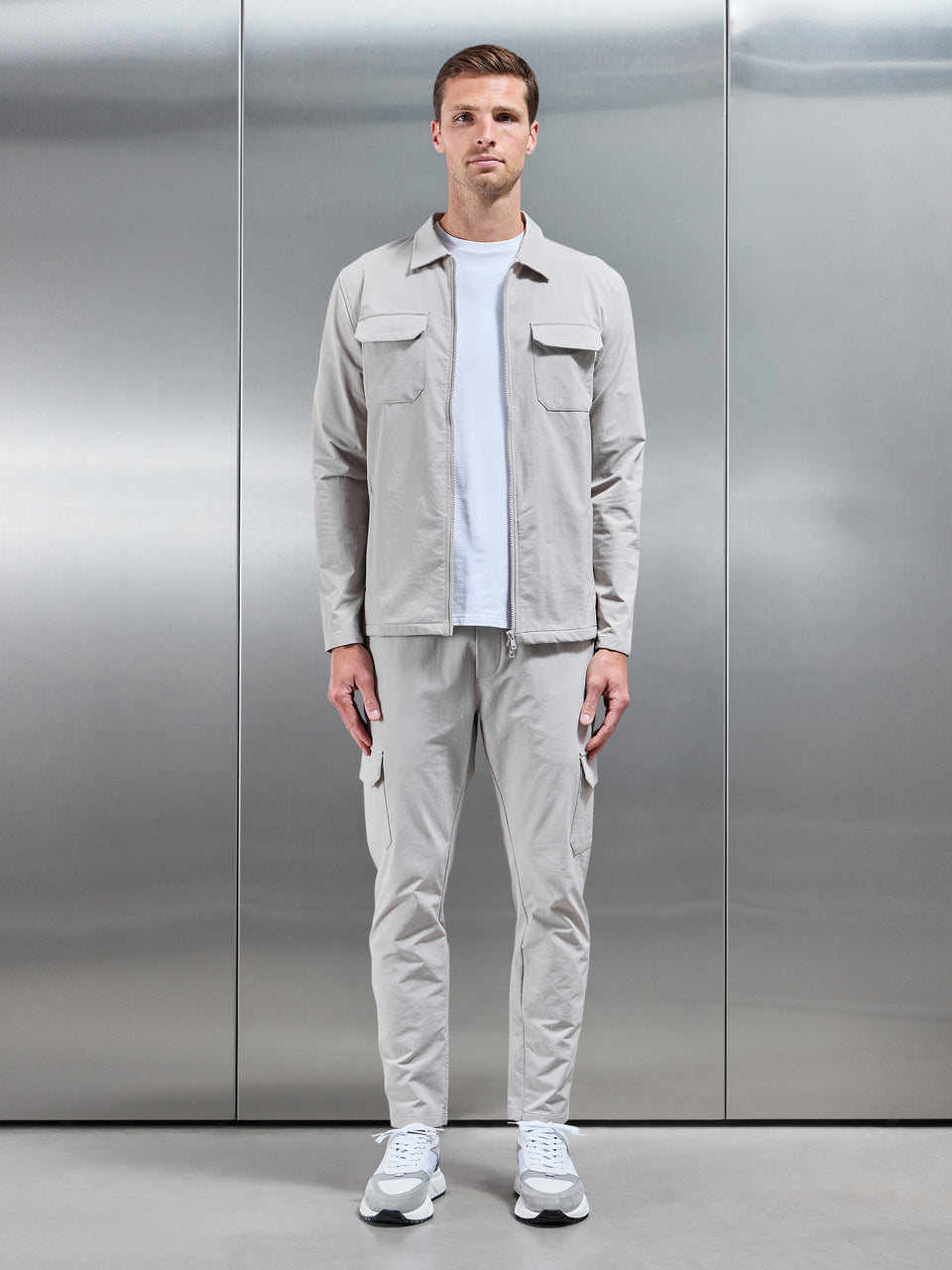 Cargo Jacket in Stone