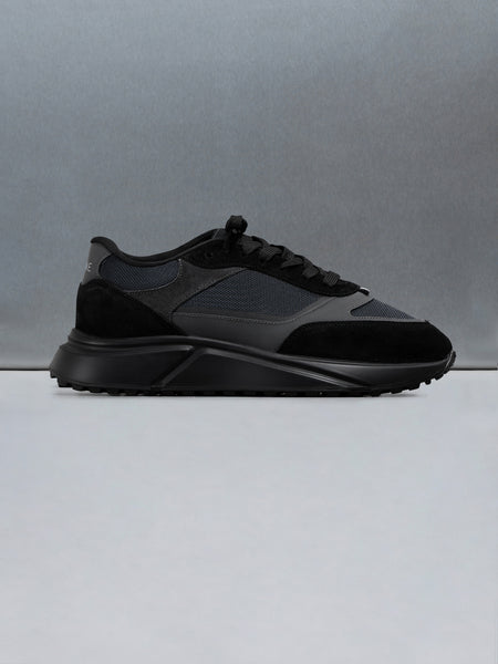 Technical Runner in Black Charcoal