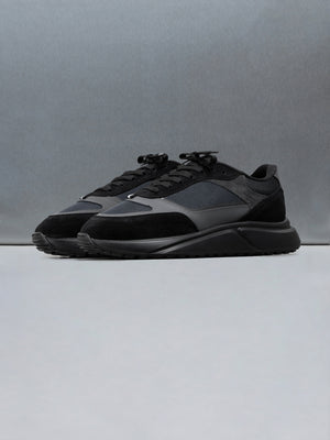 Technical Runner in Black Charcoal