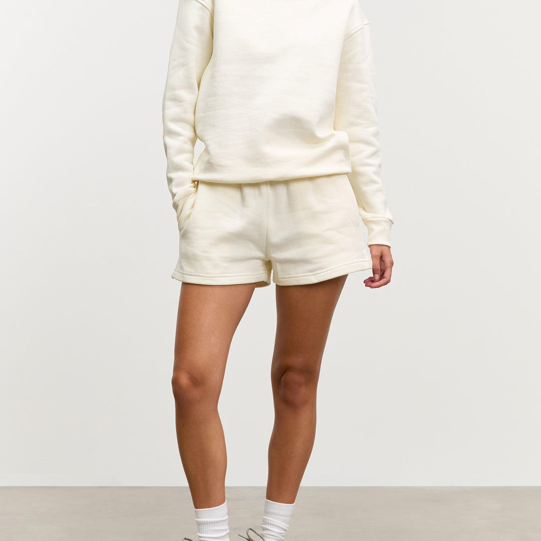Womens Relaxed Jersey Sweatshirt in Ecru