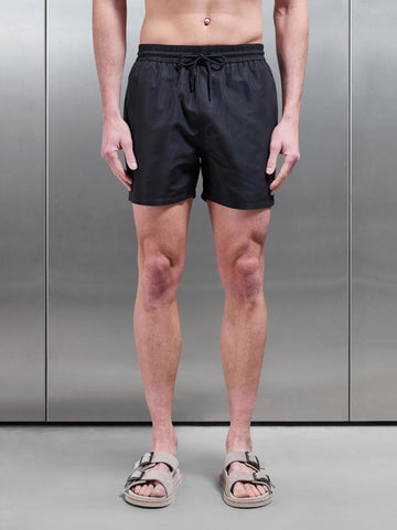 Essential Drawstring Swim Short in Black