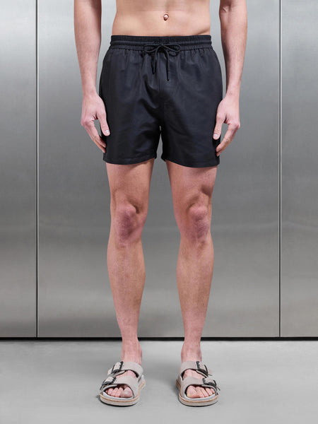 Essential Drawstring Swim Short in Black
