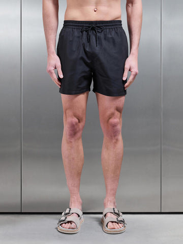 Essential Drawstring Swim Short in Black