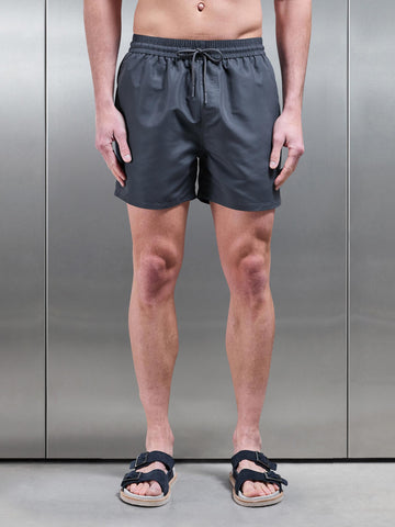 Essential Drawstring Swim Short in Grey