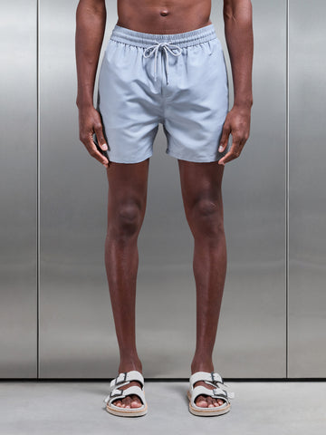 Essential Drawstring Swim Short in Mid Grey