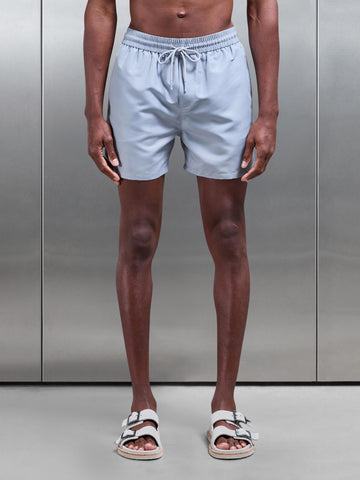Essential Drawstring Swim Short in Mid Grey