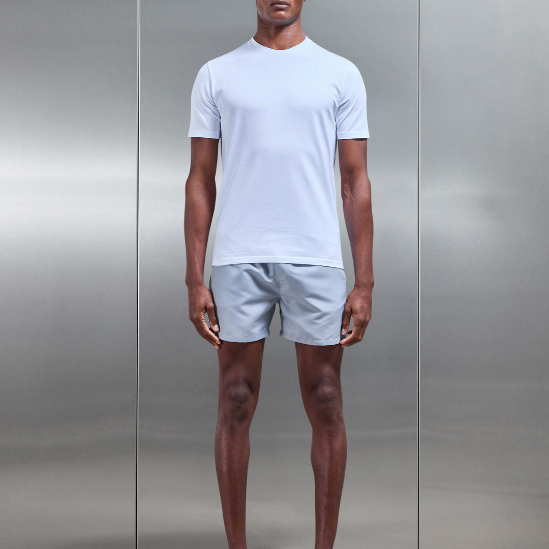 Essential Drawstring Swim Short in Mid Grey