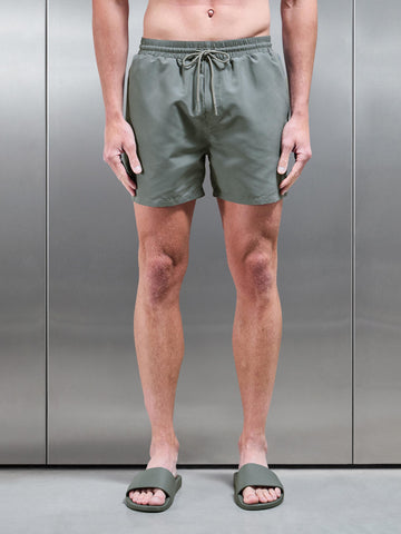 Essential Drawstring Swim Short in Sage