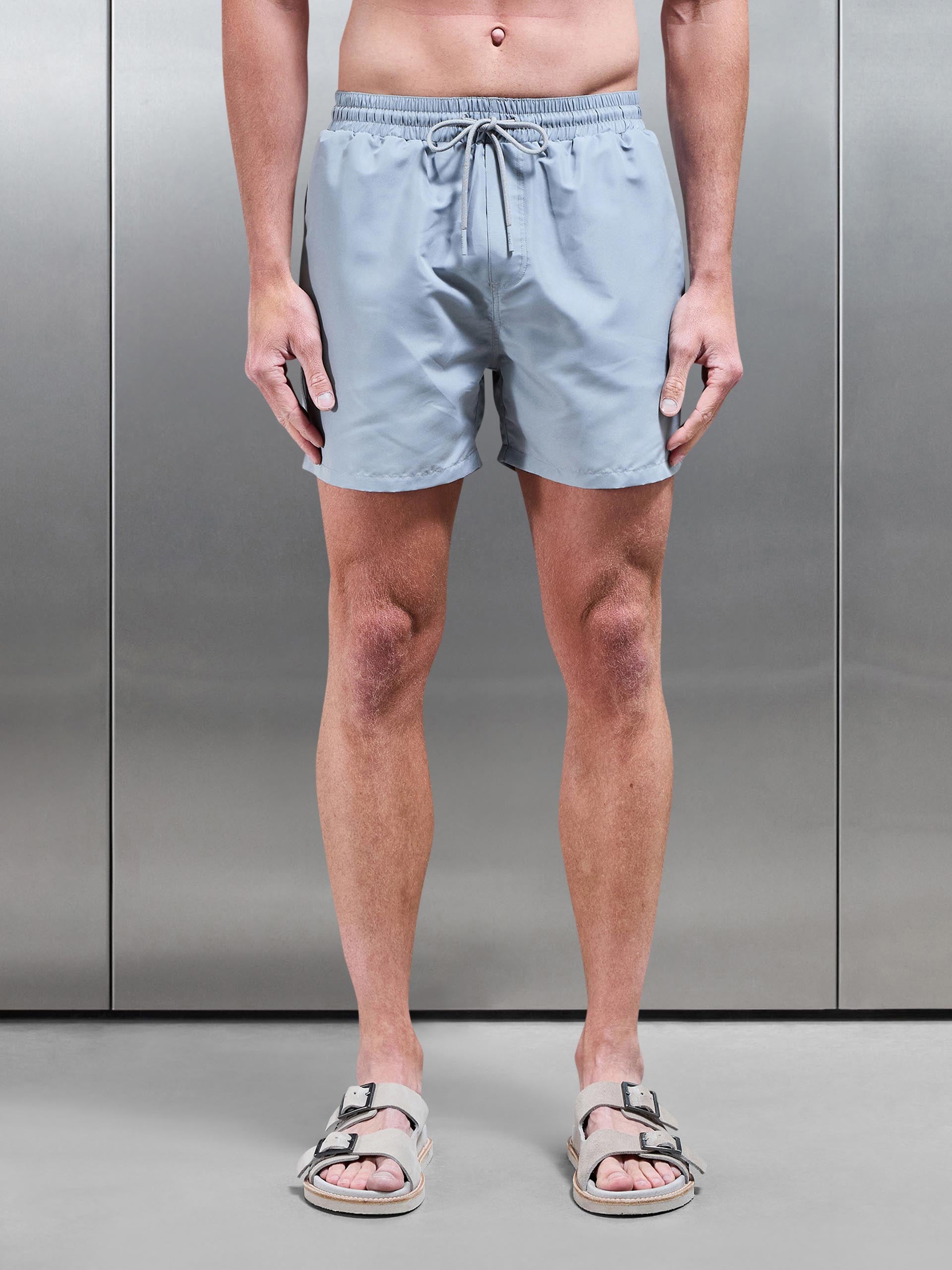 Essential Drawstring Swim Short in Stone