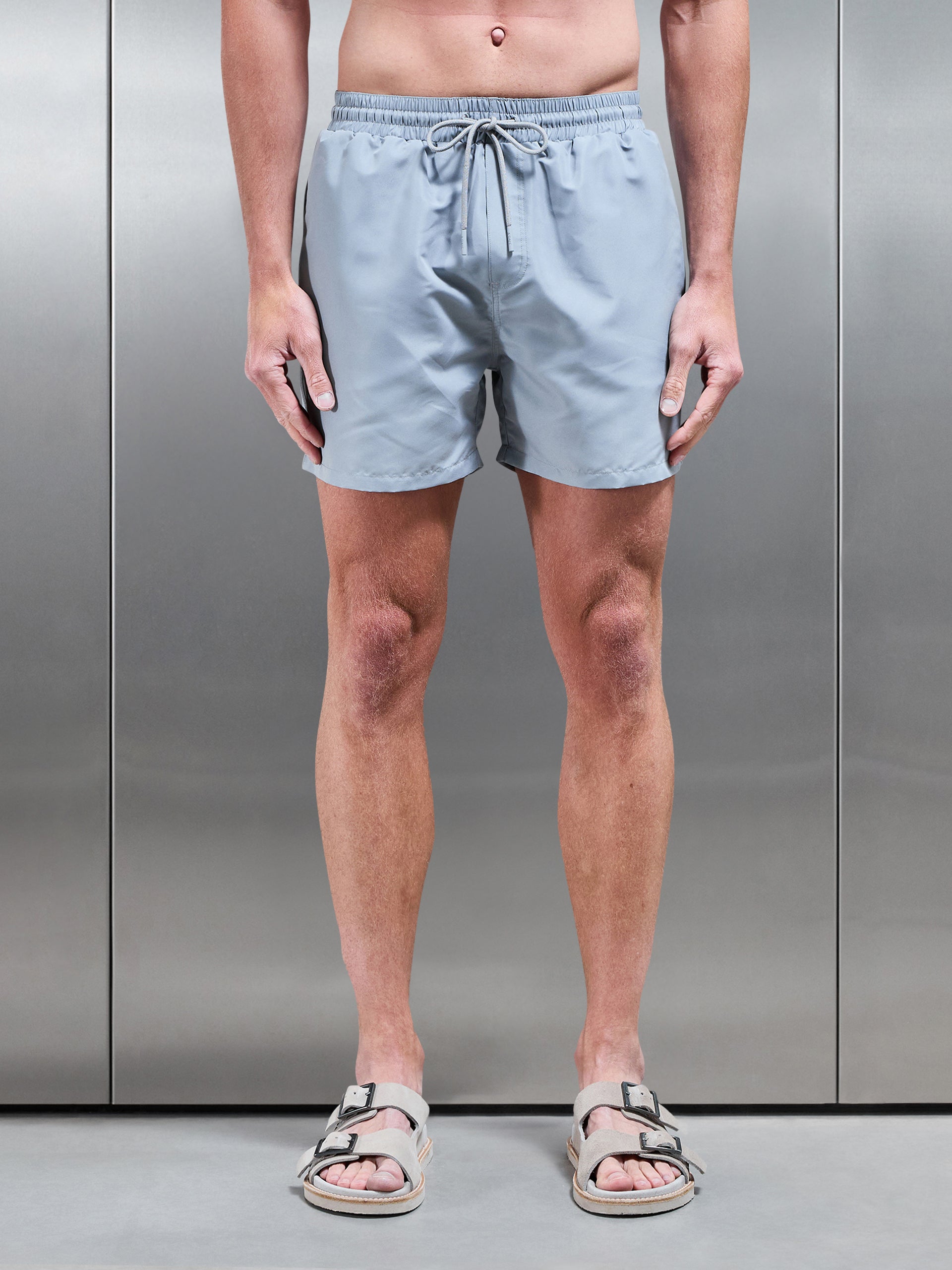 Essential Drawstring Swim Short in Stone