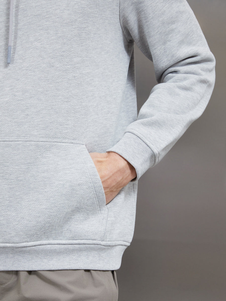 Essential Hoodie in Marl Grey