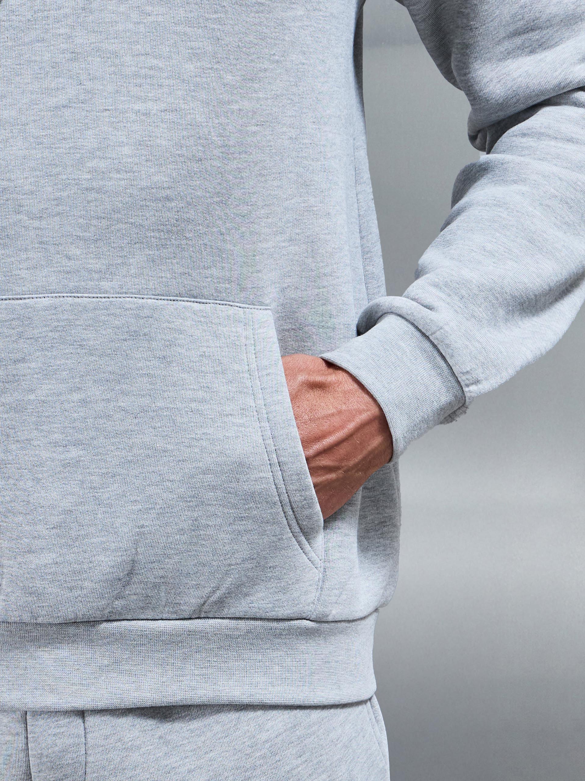 Essential Hoodie In Marl Grey