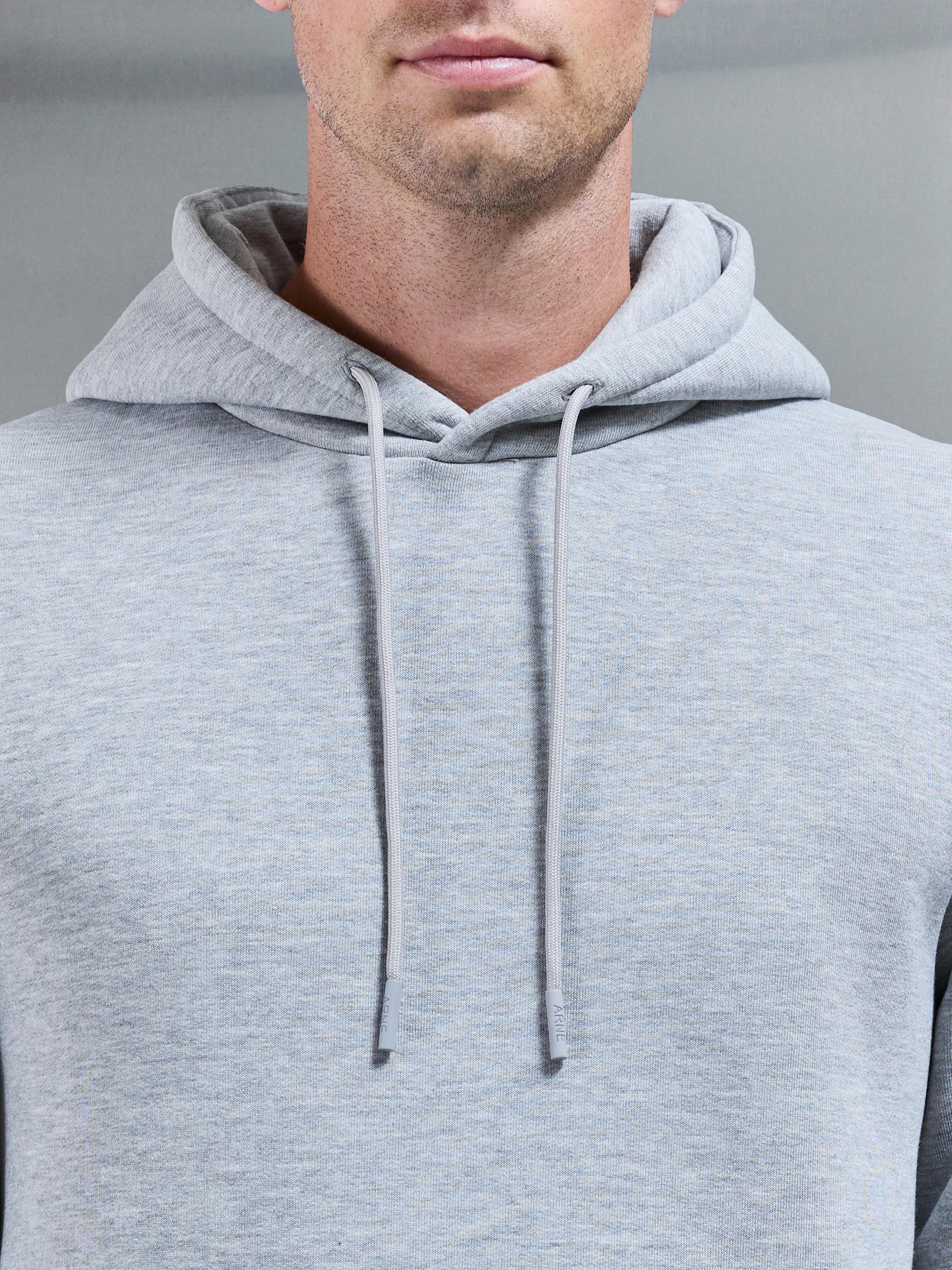 Essential Hoodie In Marl Grey