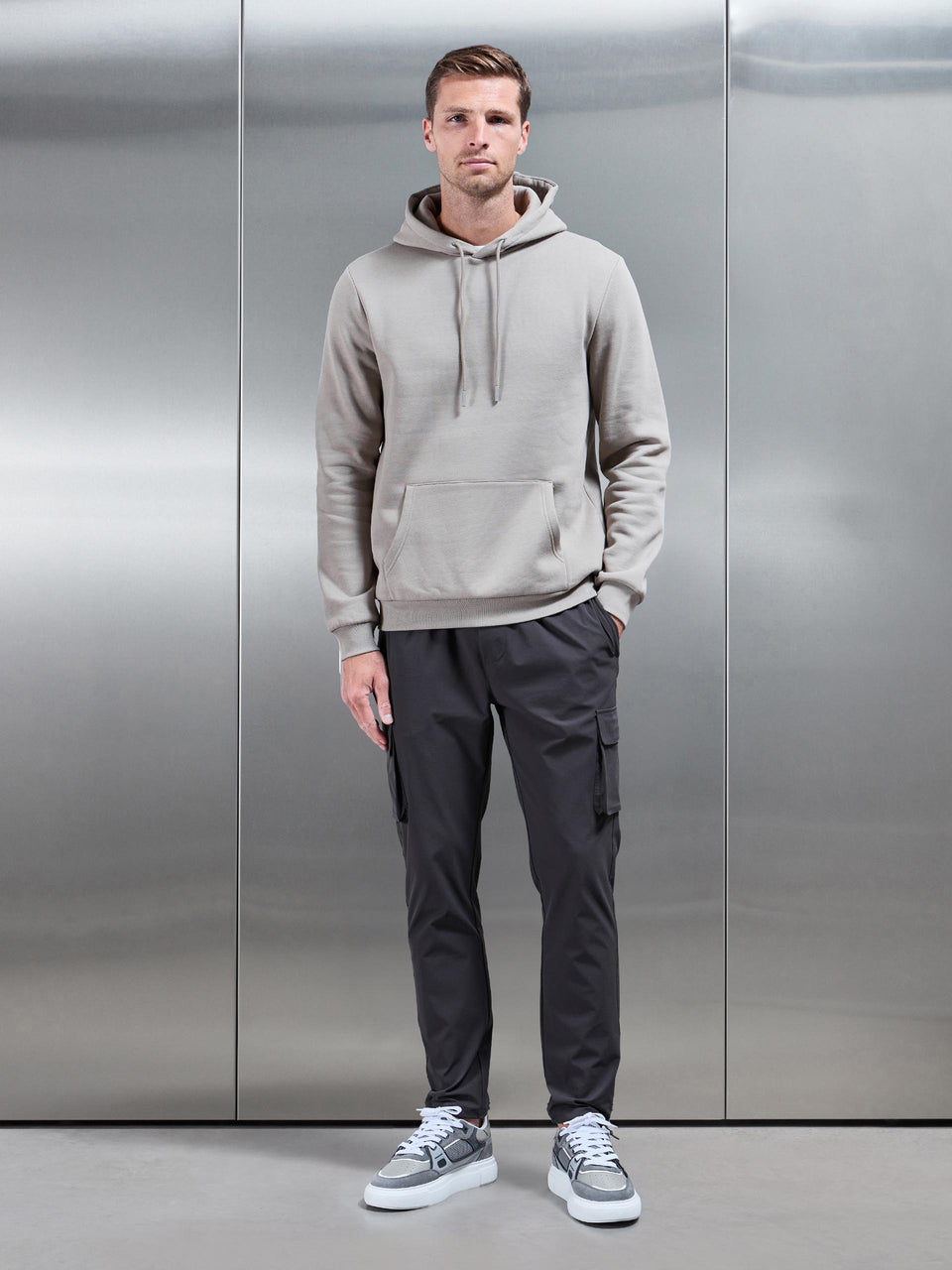 Essential Hoodie in Stone