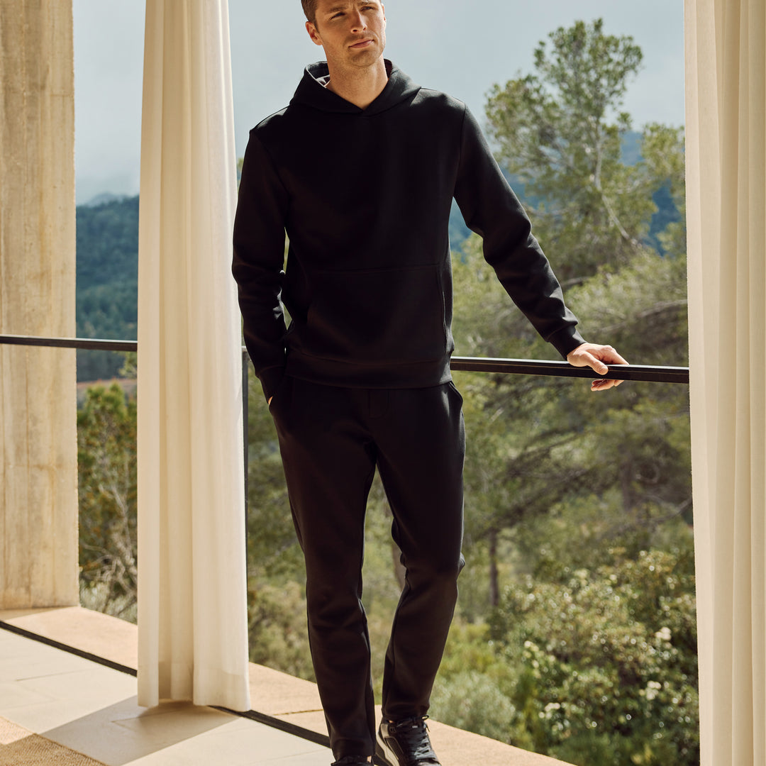 Interlock Jersey Essential Jogger in Black