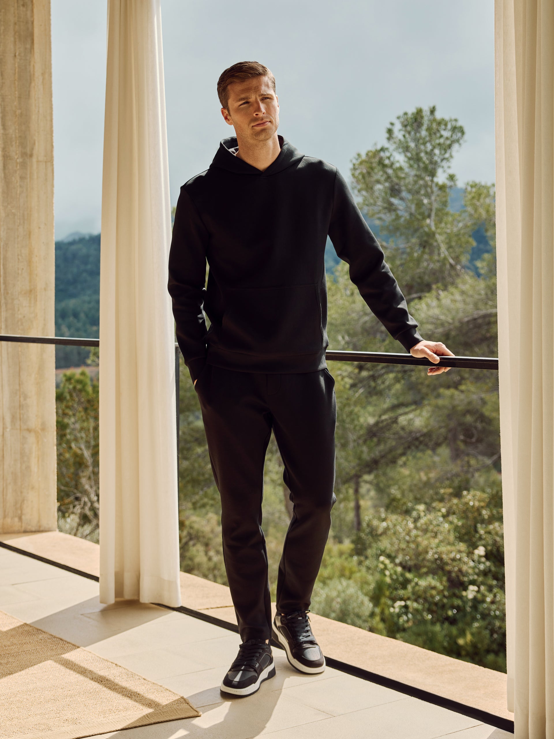 Interlock Jersey Essential Jogger in Black