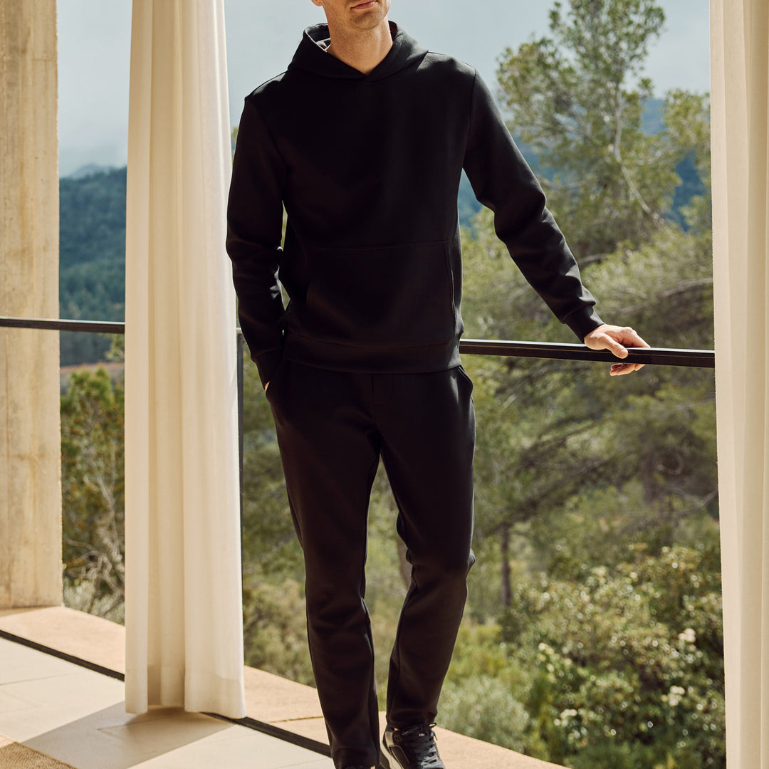 Interlock Jersey Essential Jogger in Black