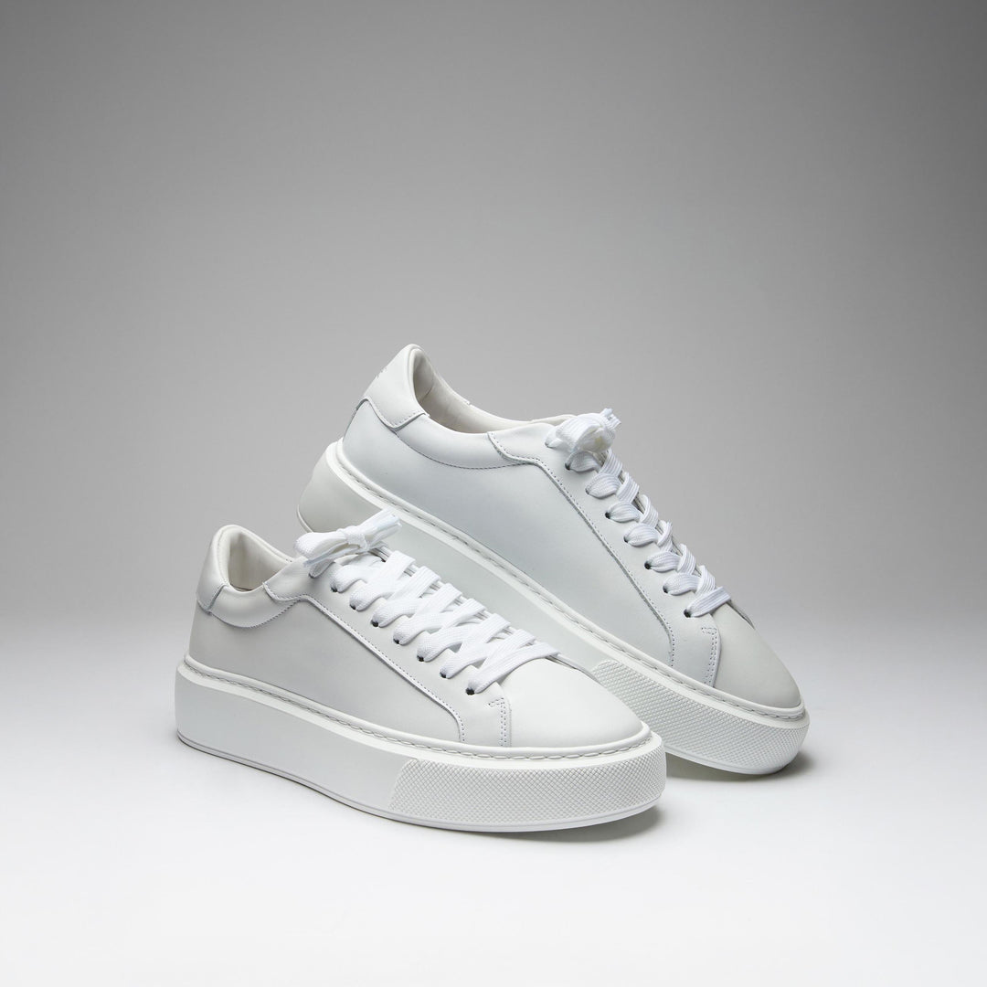 Essential Leather Trainer in White