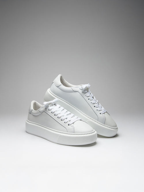 Essential Leather Trainer in White