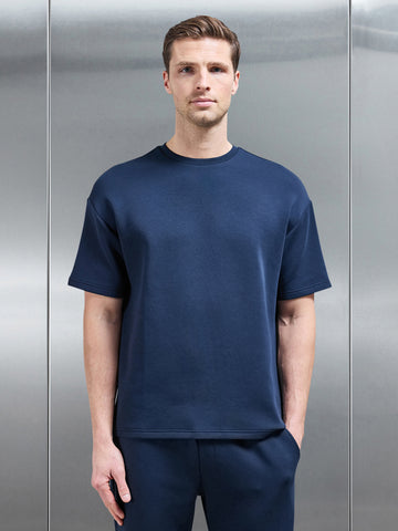 Everyday Luxe Relaxed T-Shirt in Navy