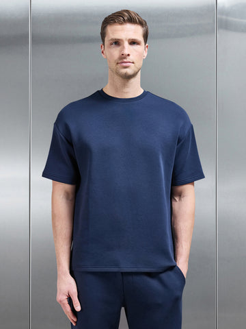 Everyday Luxe Relaxed T-Shirt in Navy
