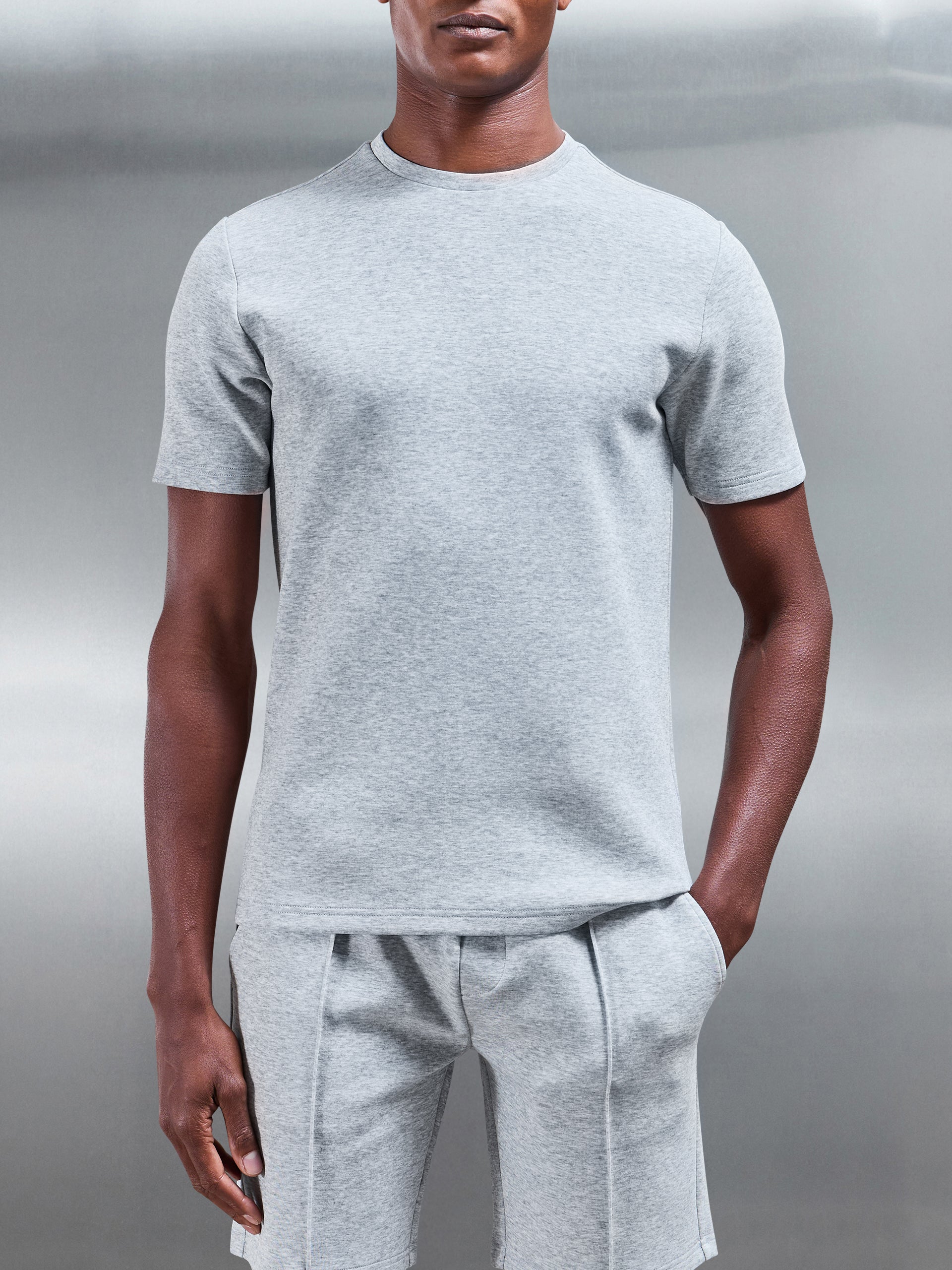 Everyday Luxe T-Shirt in Marl Grey