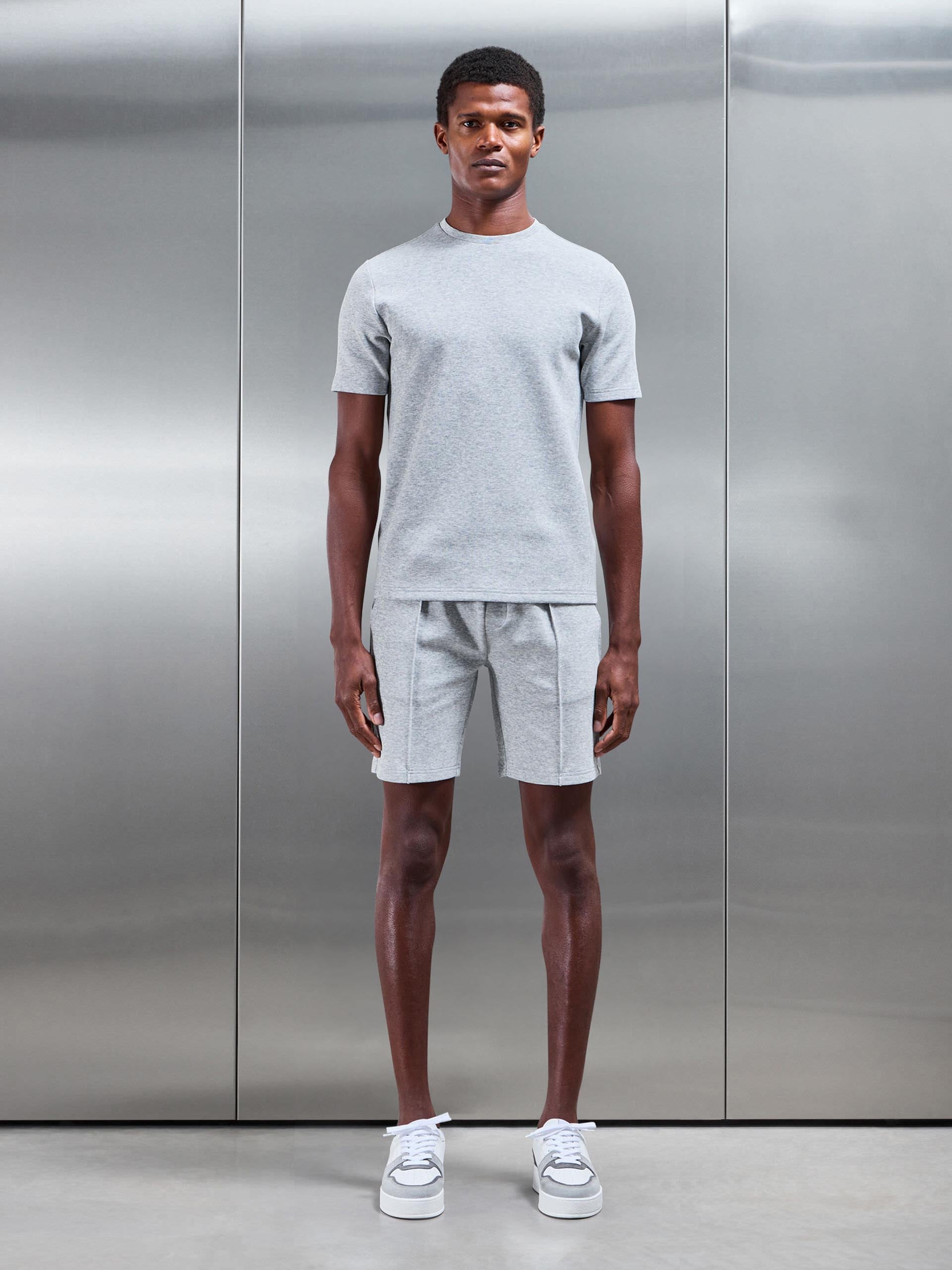 Everyday Luxe T-Shirt in Marl Grey
