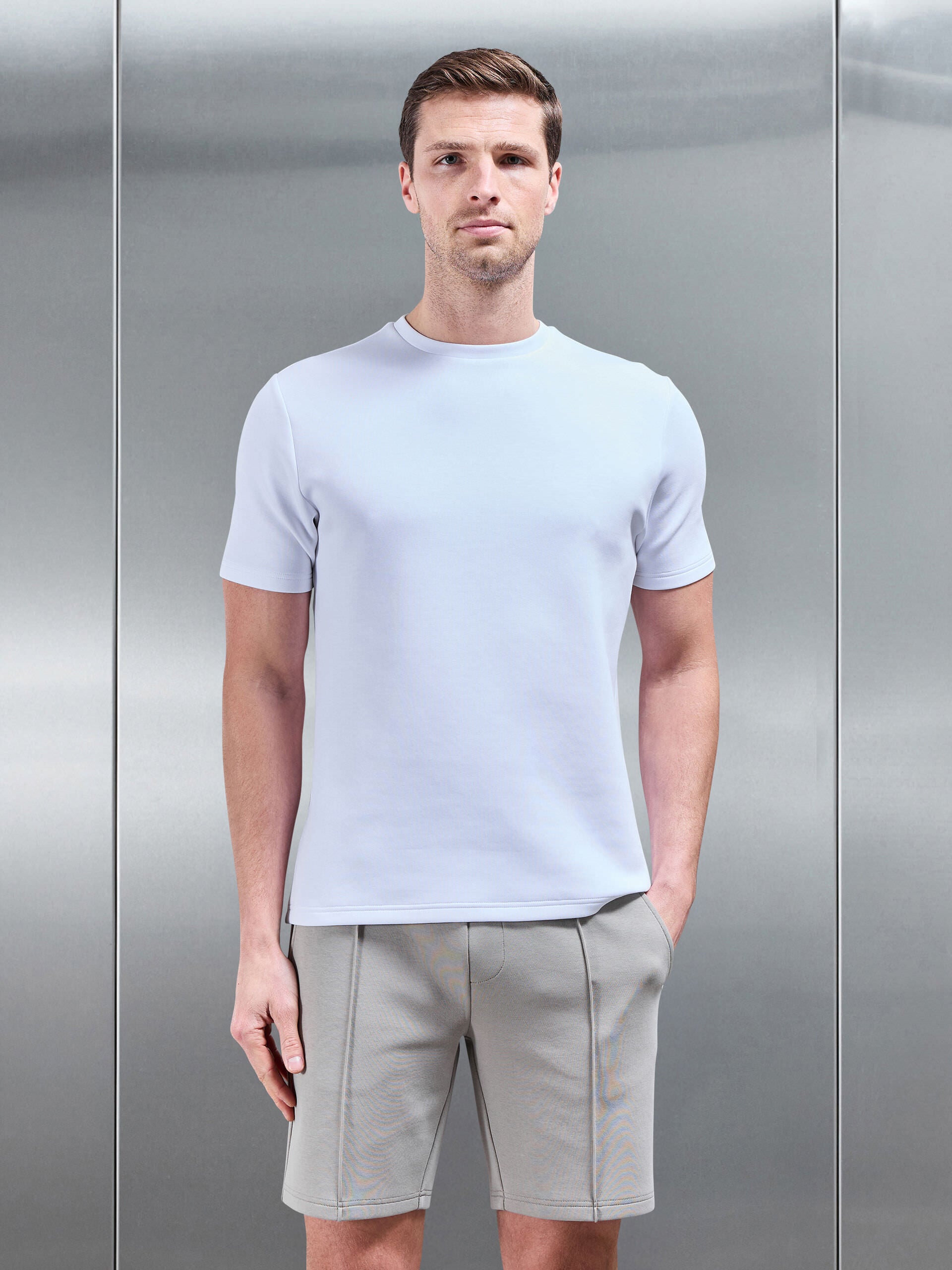 Everyday Luxe T-Shirt in White Marl